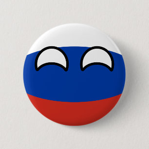 Funny Trending Geeky Russia Countryball 6 Cm Round Badge