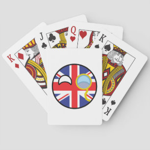Funny Trending Geeky United Kingdom Countryball Playing Cards