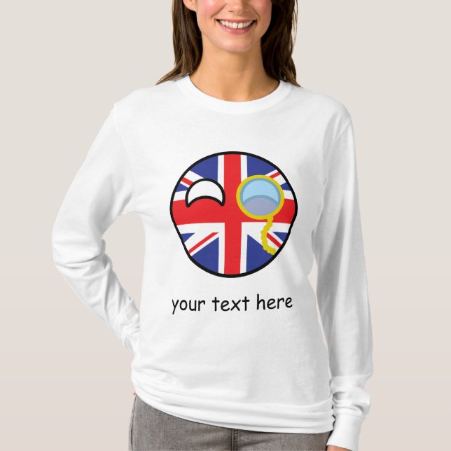 Funny Trending Geeky United Kingdom Countryball T-Shirt (Front)