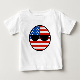 Funny Trending Geeky USA Countryball Baby T-Shirt