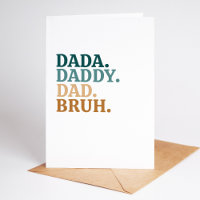 Funny & Trendy Bruh Father's Day Card