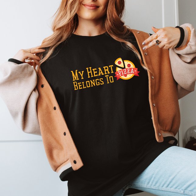 Funny Trendy Pizza Love Anti Valentine's Day Gift T-Shirt (Creator Uploaded)