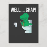 Funny Trex Arms Small Dinosaur Humour Postcard<br><div class="desc">This dinosaur T shirt is showing a cute trex struggling with short hands on the restroom. Perfect gift for boys,  girls,  men and women or everybody who loves dinosaurs,  dinosaur clothes,  dinosaurs clothes,  t rex tees,  dinosaurs shirt,  T Rex TShirts.</div>