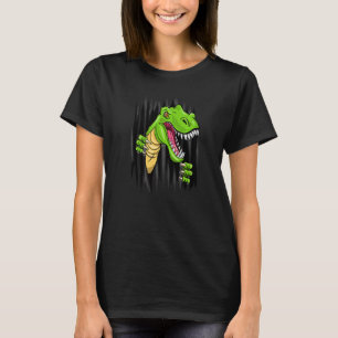 Funny Trex Dinosaur Tearing Out Of T For Boys Grap T-Shirt
