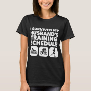 Funny Triathlon Art For Men Women Triathlete Swim T-Shirt