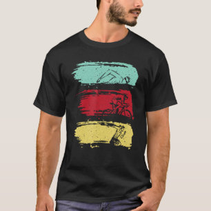 Funny Triathlon Swim Bike Run Design Men Women Tri T-Shirt
