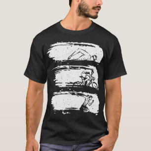 Funny Triathlon Swim Bike Run Design Men Women Tri T-Shirt