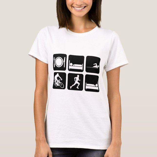 Funny triathlon T-Shirt (Front)