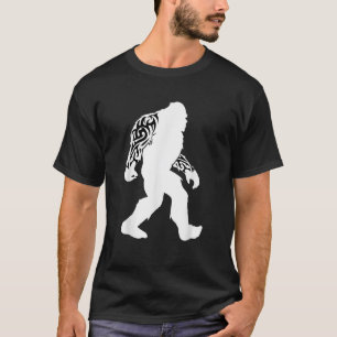 Funny Tribal Tattoo Bigfoot for Sasquatch Hunters T-Shirt