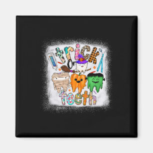 Funny Trick Or Teeth Dental Istant Dentist Hallowe Magnet