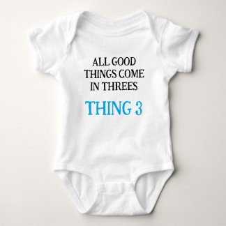 Funny Triplet Babies Gift Idea, Customised  Baby Bodysuit