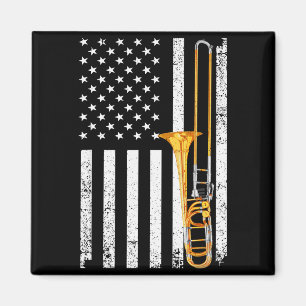 Funny Trombone Design For Men Women Musician Tromb Magnet
