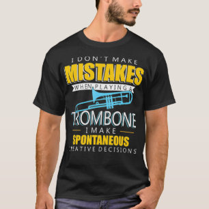 Funny Trombone Music Instrument Player  T-Shirt