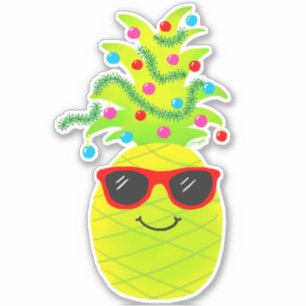 Funny Tropical Christmas Pineapple