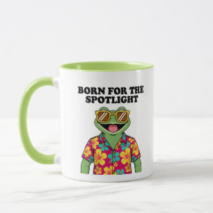 Funny Tropical Frog Hawaiian Shirt Design Mug