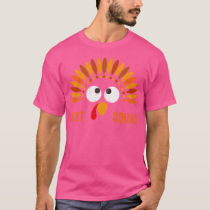 Funny Trot Squad Thanksgiving Running Trukey Trot T-Shirt