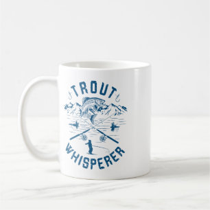 Funny Trout Fly Fishing Birthday Christmas Fathers Coffee Mug