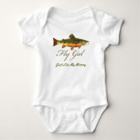 Funny Trout Fly Fishing Girl