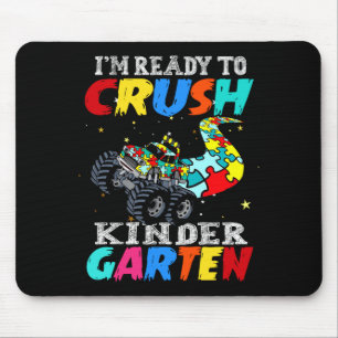 Funny truck autism puzzle crush nursery back to mouse pad