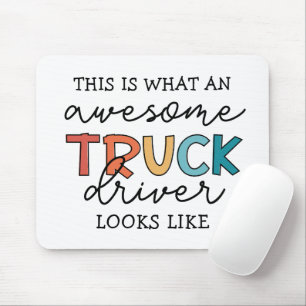 Funny Truck Driver Awesome Tow Truck Driver Mouse Pad