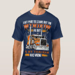 Funny truck driver driving design In love with a t T-Shirt<br><div class="desc">Funny truck driver driving design In love with a trucker  .</div>