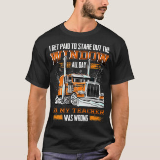 Funny Truck Driver Driving Design In Love With A T T-Shirt
