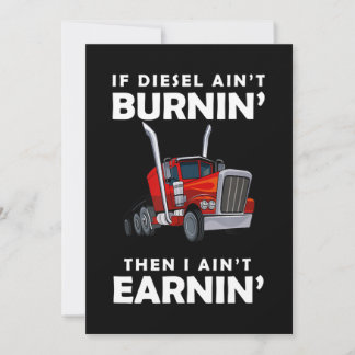 Funny Truck Driver Gift Holiday Card