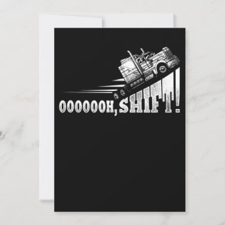 Funny Truck Driver Trucker Gift Holiday Card