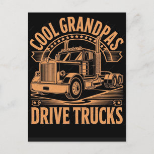 Funny Truck Driving Father's Day 2026 Holiday Postcard