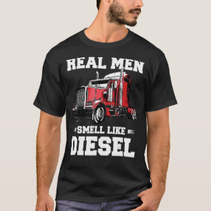 Funny Trucker Gifts Men Husband Semi Trailer Truck T-Shirt