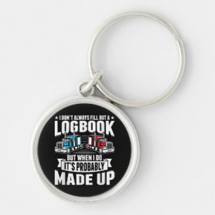 Funny Trucker Trucking Humour Tractor Trailer Truc Key Ring