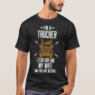Funny Trucker Vintage Truck Driver Gift T-Shirt