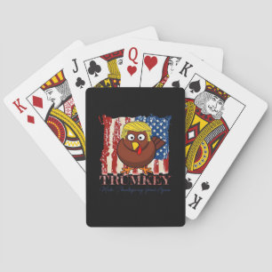 Funny Trumkey Make Thanksgiving Great Again Playing Cards