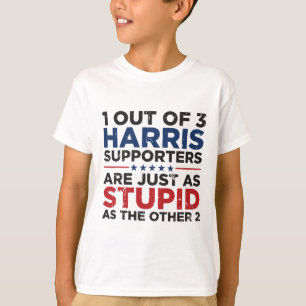 Funny Trump 1 Out Of 3 Kamala Harris Supporters  T-Shirt