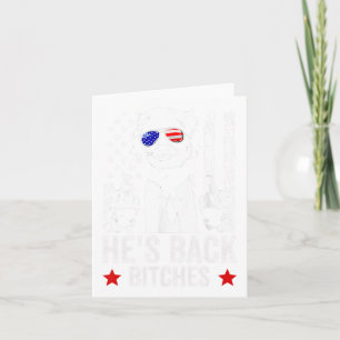 Funny Trump 2024 He's Back Es Trump 2025 Card