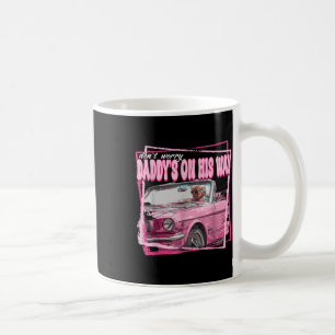Funny Trump 2024 Pink Daddys On His Way Coffee Mug