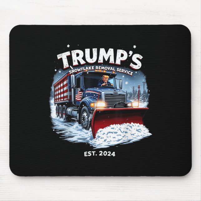 Funny Trump 2024 Victory Snowflake Removal Mouse Pad (Front)