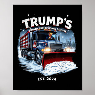 Funny Trump 2024 Victory Snowflake Removal Poster