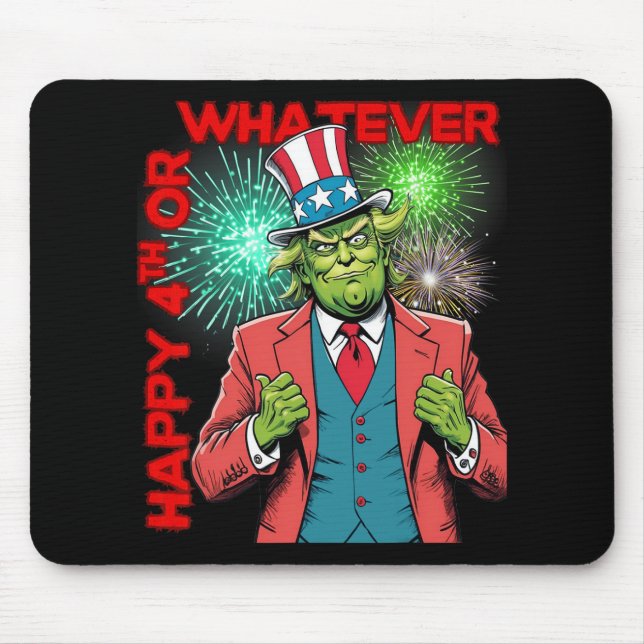 Funny Trump 4th Of July  Mouse Pad (Front)