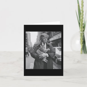 Funny Trump And Cat Card