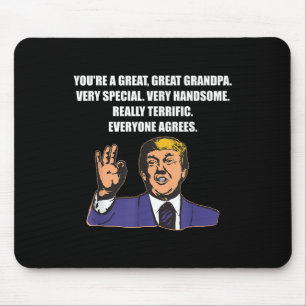 Funny Trump Best Grandpa Ever Everyone Agrees Mouse Pad
