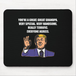 Funny Trump Best Grandpa Ever Everyone Agrees Mouse Pad