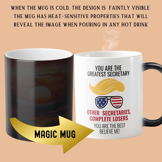 Funny Trump Best Secretary Magic Mug (Creator Uploaded)