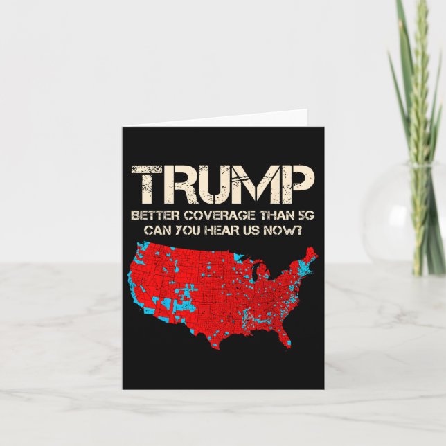 Funny Trump Better Coverage Trump Inauguration Card (Front)
