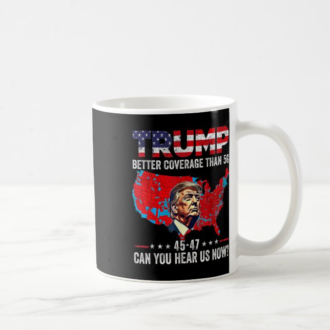 Funny Trump Better Coverage Trump Inauguration Day Coffee Mug (Right)