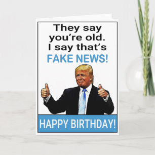 Funny Trump Birthday Gift Card