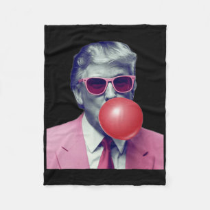 Funny Trump Bubble Gum Yum Gifts  Fleece Blanket