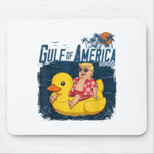 Funny Trump Chillin Gulf Of Us America Est 2025  Mouse Pad