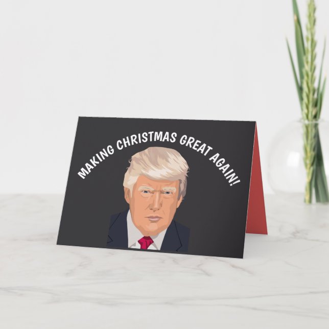 FUNNY TRUMP CHRISTMAS CARDS (Front)