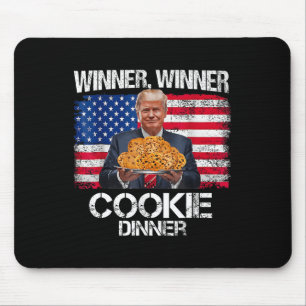 Funny Trump Christmas Design Winner Winner Cookie Mouse Pad